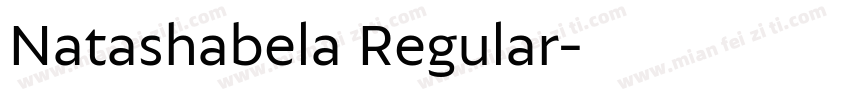Natashabela Regular字体转换